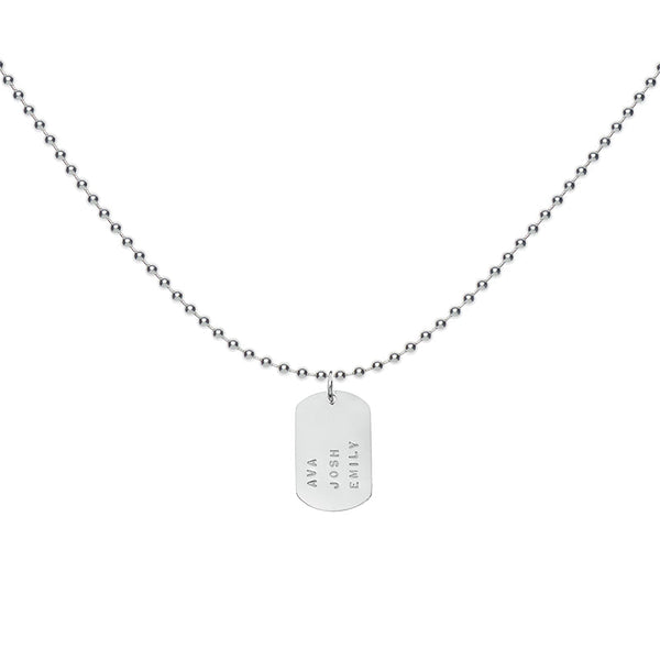 Peel Pendant on Thick Ball Chain