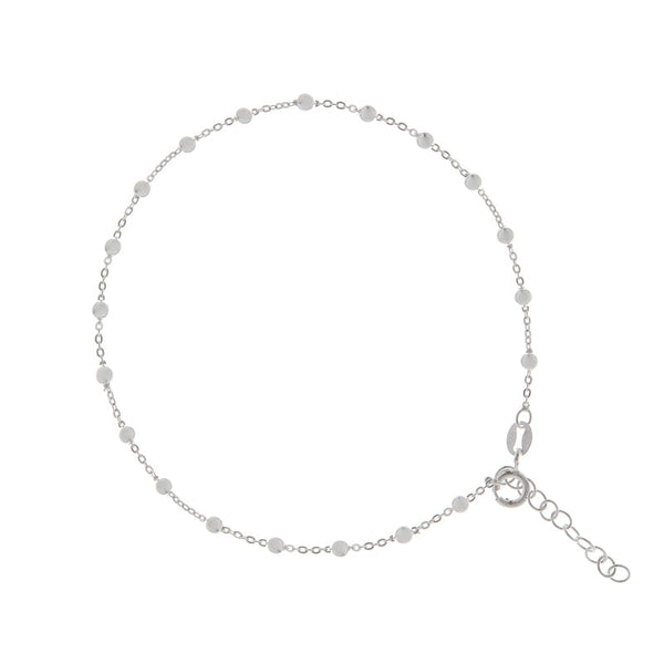 Silver Bead Anklet