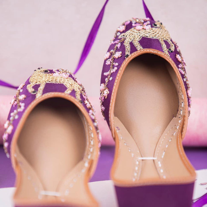 Dear Deer - Stunning Embellished Ballet Flat Shoes Jutis Mojari Khussa