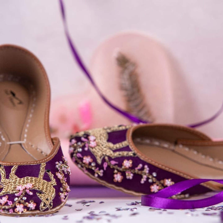 Dear Deer - Stunning Embellished Ballet Flat Shoes Jutis Mojari Khussa