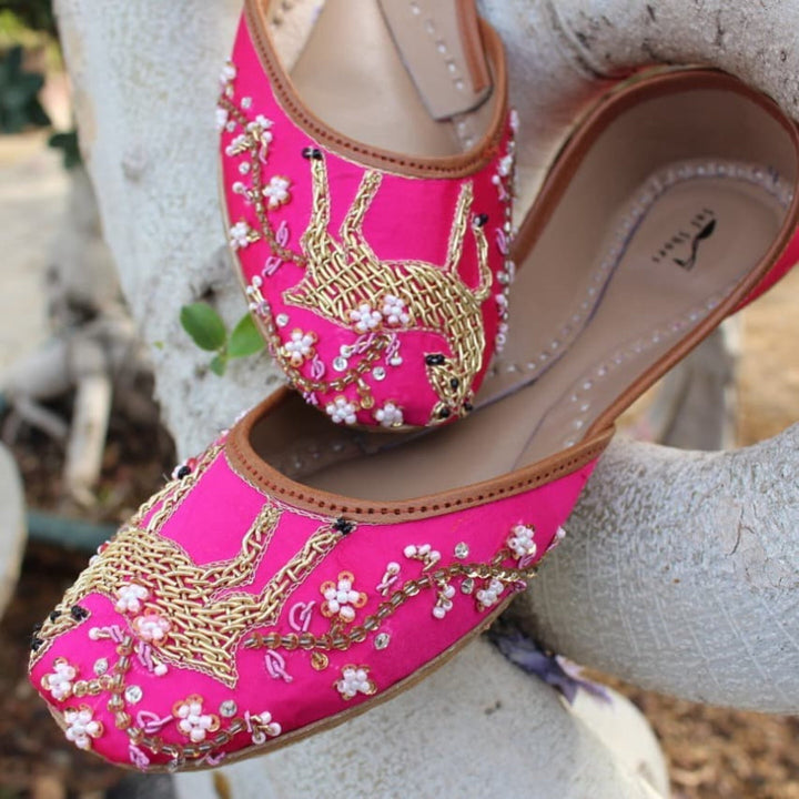 Dear Deer - Stunning Embellished Ballet Flat Shoes Jutis Mojari Khussa